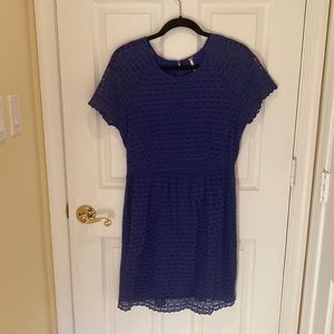 FREE PEOPLE SHORT SLEVE LACE DRESS